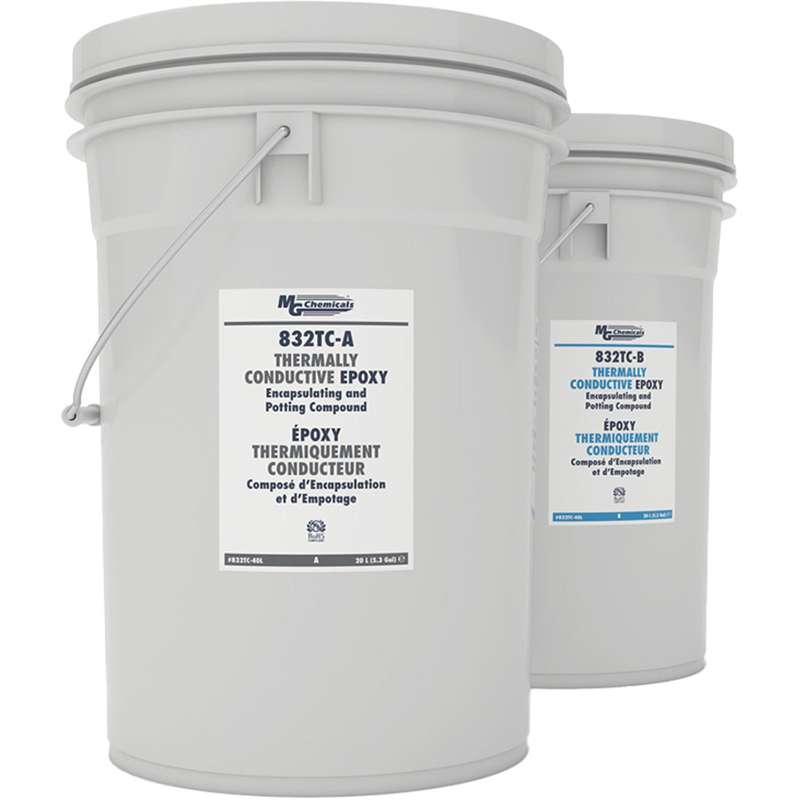Thermally Conductive Epoxy Potting & Encapsulating Compound, 40 Liters, 2 Pail Kit
